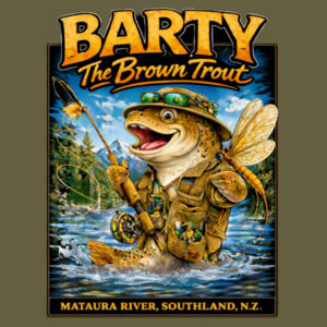 Barty The Trout - Cloke Mens Origin Hoodie Design