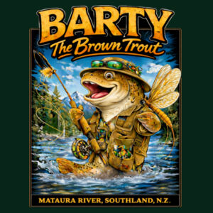 Barty The Trout - AS Colour Womens Heavy Hood Design