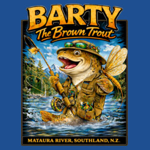Barty The Trout - Gildan Youth Heavy Cotton T-Shirt Design