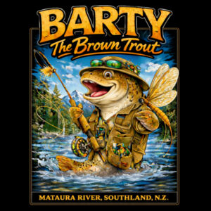 Barty The Trout - AS Colour Youth Classic Tee Design
