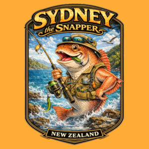 Sydney The Snapper - AS Colour Mens Block Tee Design