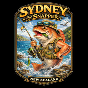 Sydney The Snapper - AS Colour Womens Martina Boyfriend Tee Design