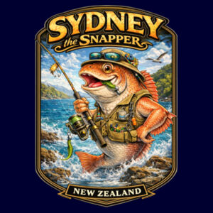 Sydney The Snapper - JB's Ladies Fleecy Hoodie Design