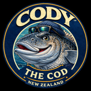 Cody The Cod - C of C Kids Full Zip Fleecy Hoodie Design