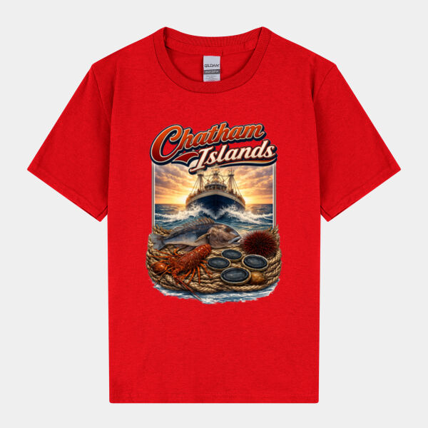 Chatham Islands - Gildan Youth Heavy Cotton T-Shirt Thumbnail