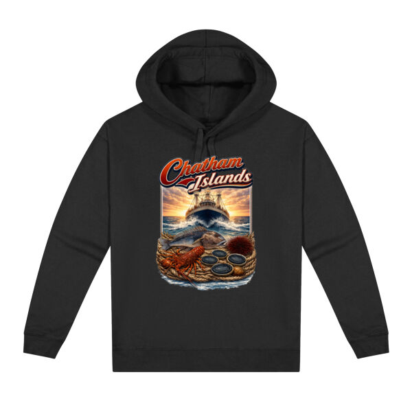 Chatham Islands - Cloke Mens Pocketless Hoodie Thumbnail