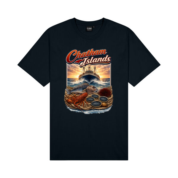 Chatham Islands - Cloke Mens Outline Tee Thumbnail